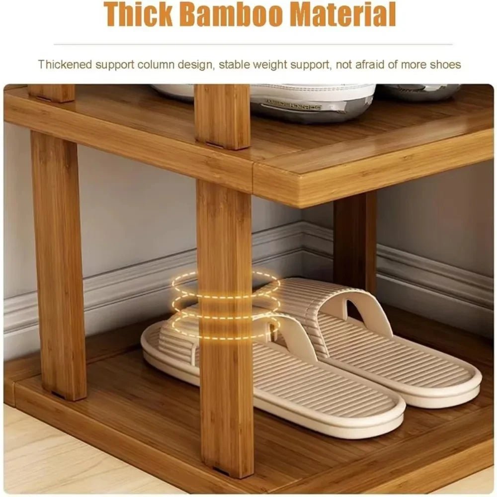 Bamboo Shoe Rack Multi - Layer - CornGrip