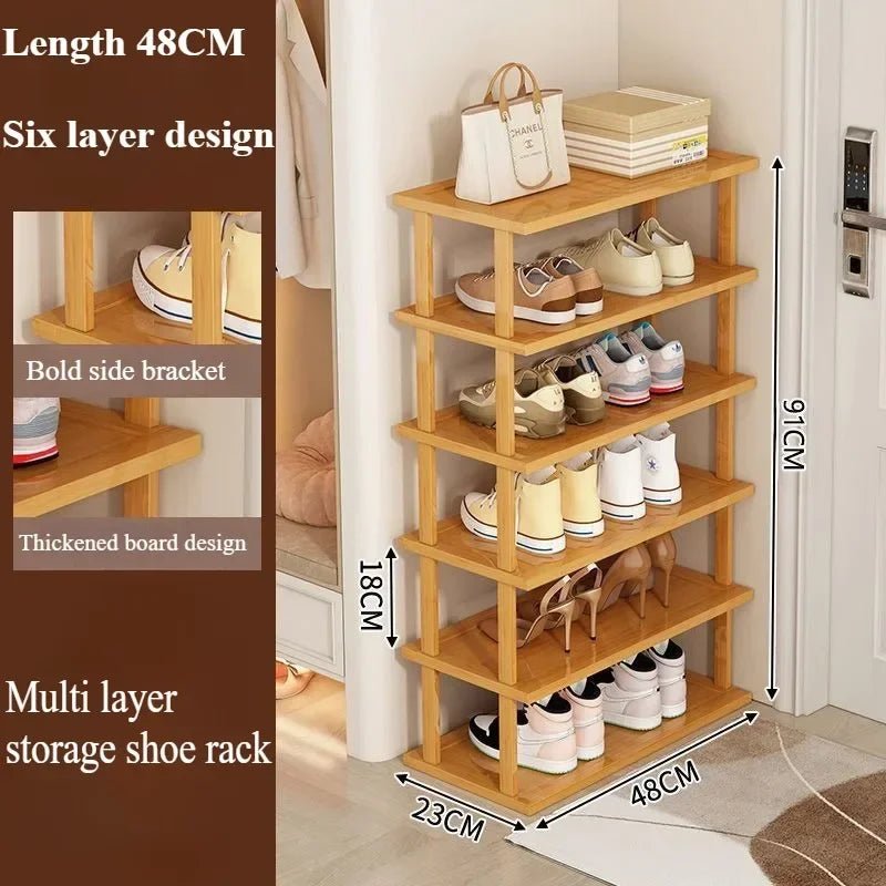 Bamboo Shoe Rack Multi - Layer - CornGrip