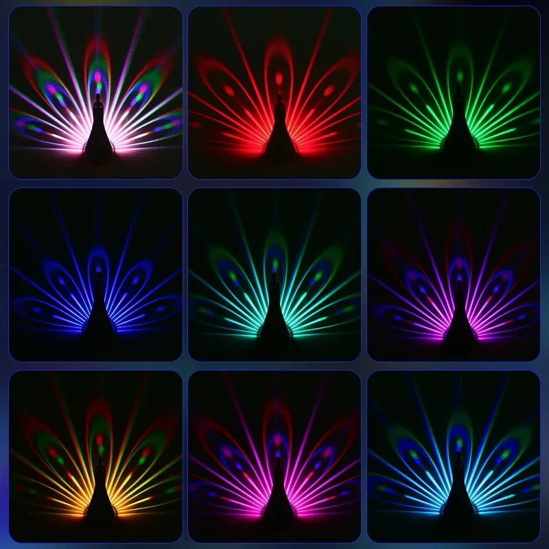 Peacocks Wall Lamp Colorful ambient lighting - CornGrip